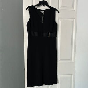 LOFT Black Sleeveless Sheath Dress Knee-Length Cocktail